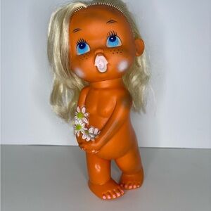 Vintage Mid Century Blonde Sun Bunny Hula Baby Doll